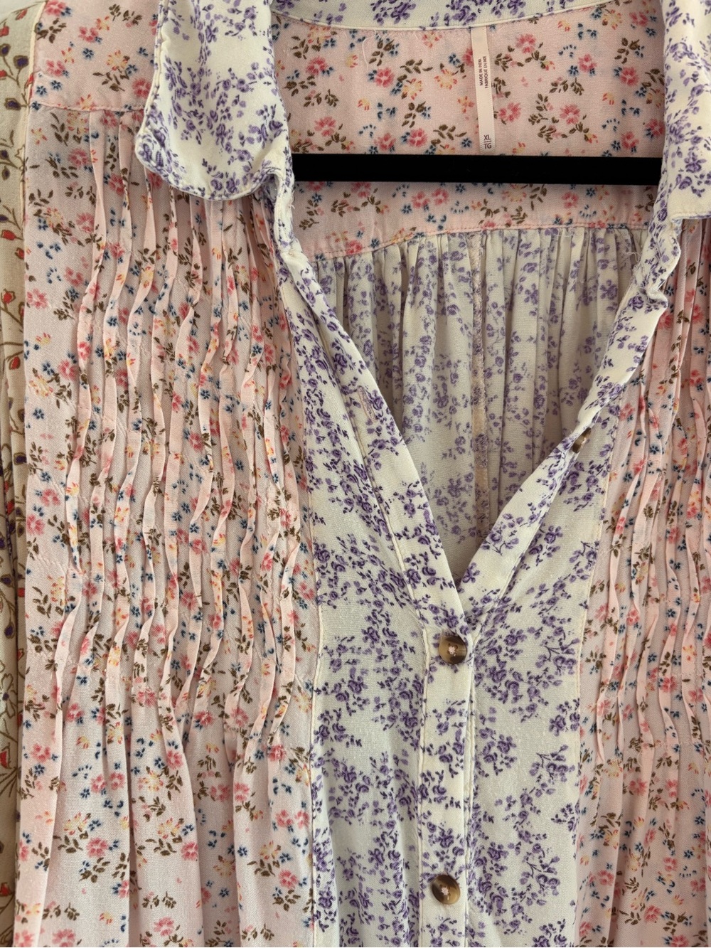 Free People Floral Button Dress - Picture 3 of 3